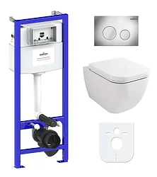 Унитаз Lavinia Boho Relfix One Rimless 6 в 1 77040078