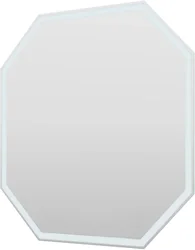 Зеркало Пекам  Octagon-80x80scl (сенсор на прикосновение/часы)