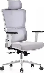 Кресло SitUp Victoria Chrome (сетка Light Gray/ткань Light Gray)