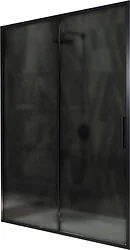Душевая дверь MaybahGlass 195x120 MGD-1288-6 (графит матовый/черный)