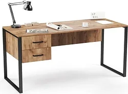 Стол для работы Soma Slava 160x66 (дуб крафт золотой/черный)