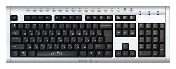 Фотографии Oklick 130 M Multimedia Keyboard Silver-black PS/2