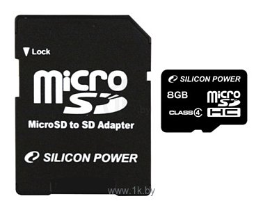 Фотографии Silicon Power micro SDHC Card 8GB Class 4 + SD adapter