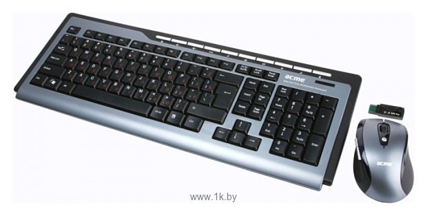 Фотографии ACME Wireless Keyboard and Mouse Set WS02 black USB