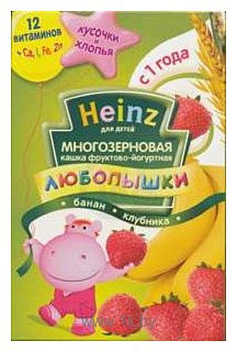 Фотографии Heinz Многозерновая фруктово-йогуртная банан, клубника, 200 г