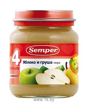 Фотографии Semper Яблоко и груша, 135 г