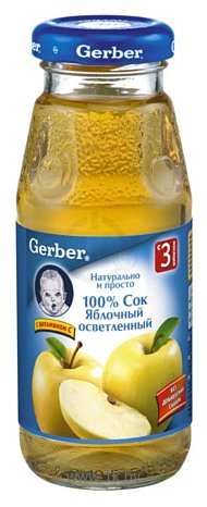 Фотографии Gerber Яблочный (осветленный), 175 г