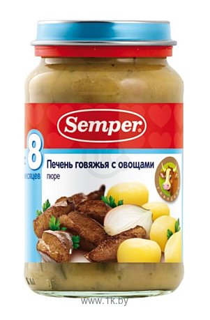 Пюре semper обед с овощами