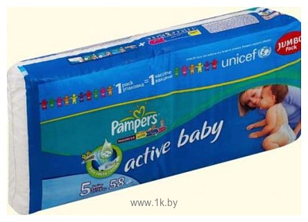 Фотографии Pampers Active Baby 5 Junior (12-25 кг) Jumbo Pack 58 шт