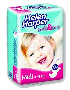 Фотографии Helen Harper Soft & Dry Midi (4-9 кг) 56шт