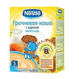 Фотографии Nestle Гречневая молочная с курагой, 250 г
