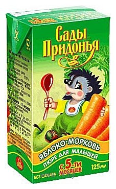 Фотографии Сады Придонья Яблоко-морковь, 125 г