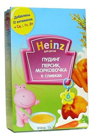 Фотографии Heinz Персик, морковочка в сливках, 200 г