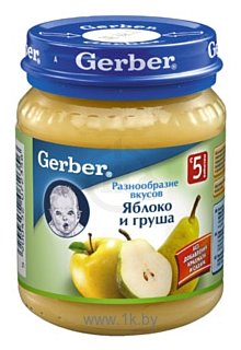 Фотографии Gerber Яблоко, груша, 130 г