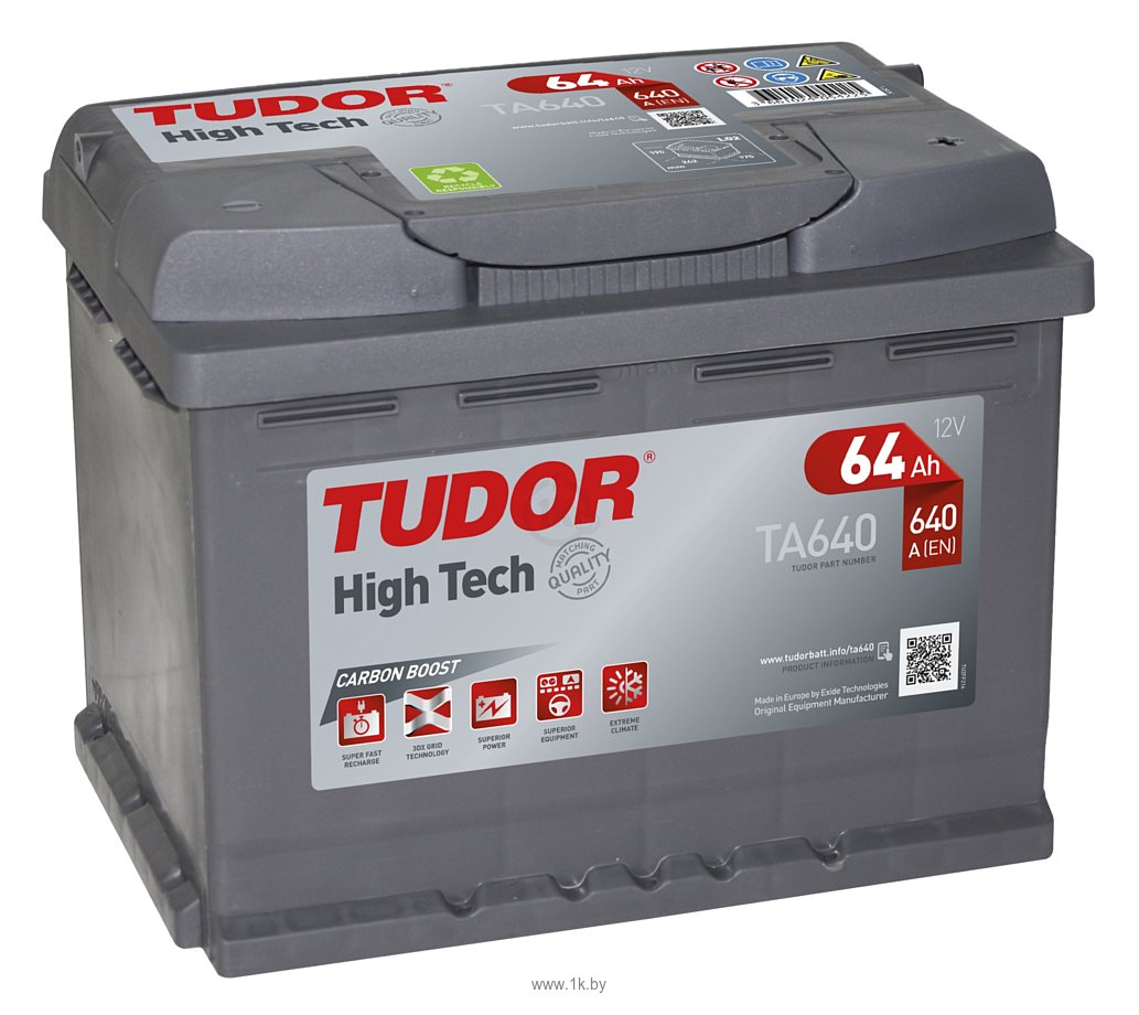 Фотографии Tudor High Tech TA640 (64Ah)