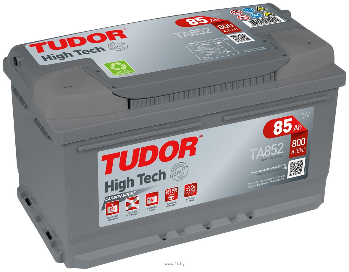 Фотографии Tudor High Tech TA852 (85Ah)