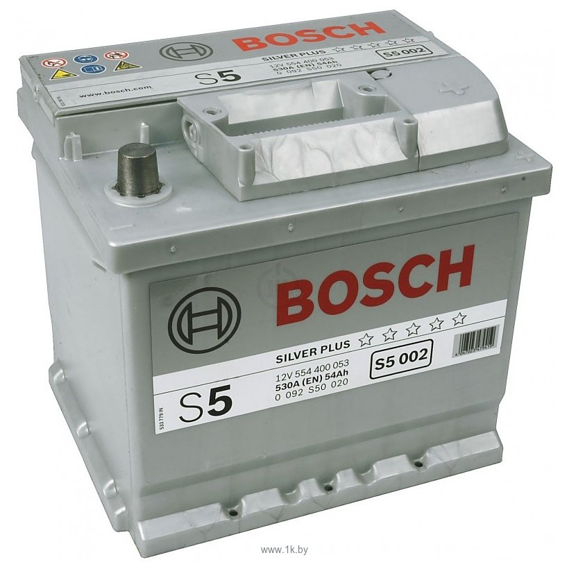 Bosch silver. Аккумулятор Bosch Silver Plus s5 002 54 а/ч. Bosch s5 54ah/530a. Bosch s5 002 (0 092 s50 020). Аккумулятор Bosch 0092s50020.