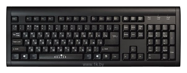 Фотографии Oklick 120 M Standard Keyboard black