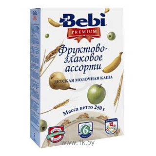 Фотографии Bebi Premium Фруктово-злаковое ассорти, 250 г