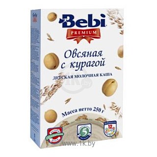 Фотографии Bebi Premium Овсяная с курагой, 250 г
