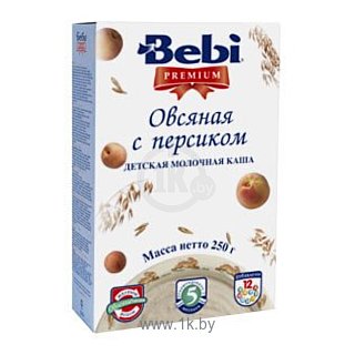 Фотографии Bebi Premium Овсяная с персиком, 250 г
