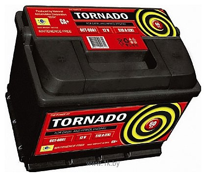 Фотографии Tornado 6СТ-60А1Е 60R (60Ah) 242x175x175