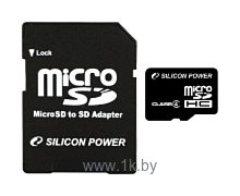 Фотографии Silicon Power micro SDHC Card 32GB Class 4 + SD adapter
