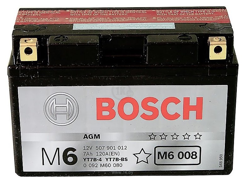 Фотографии Bosch M6 AGM M6008 507901012 (7Ah)