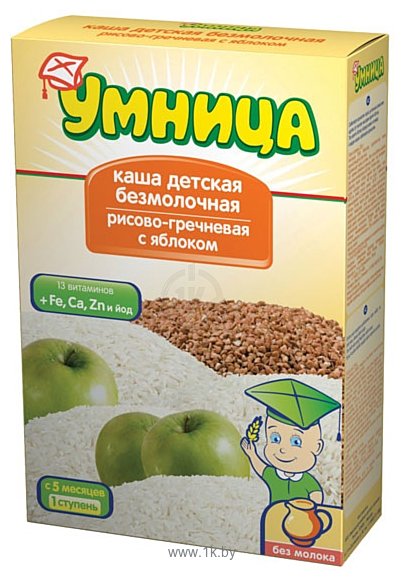 Фотографии УМНИЦА Рисово-гречневая с яблоком, 250 г
