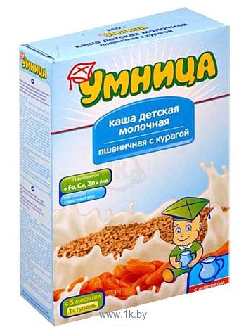 Фотографии УМНИЦА Молочная пшеничная с курагой, 250 г