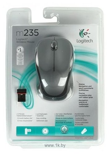 Фотографии Logitech Wireless Mouse M235 Grey-black USB