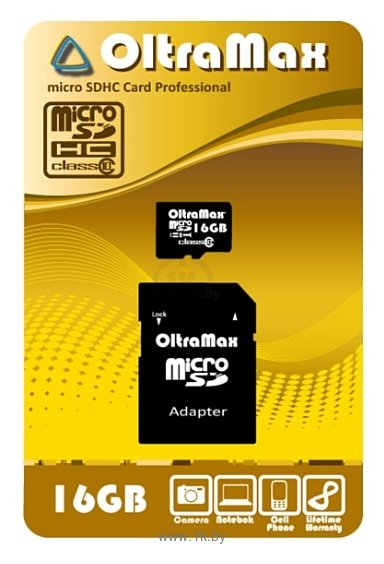Фотографии OltraMax microSDHC Class 10 16GB + SD adapter
