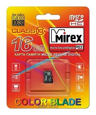 Фотографии Mirex microSDHC Class 10 16GB