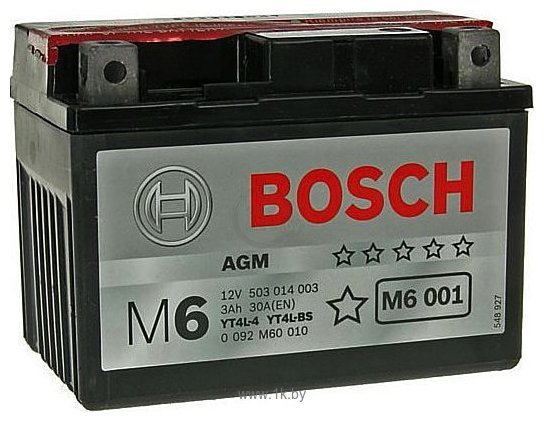 Фотографии Bosch M6 AGM M6001 503014003 (3Ah)