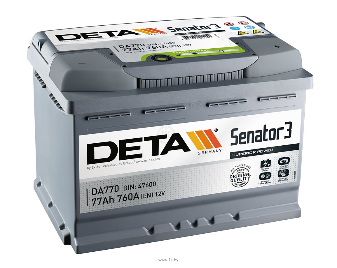 Фотографии Deta Senator 3 DA770 R (77Ah)