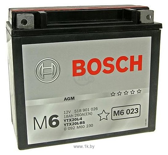 Фотографии Bosch M6 AGM M6023 518901026 (18Ah)