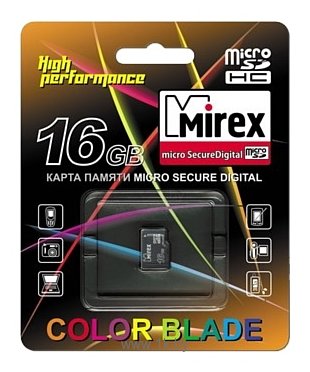 Фотографии Mirex microSDHC Class 4 16GB