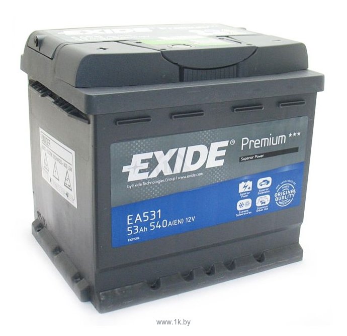 Фотографии Exide Premium 53 L (53Ah) EA531