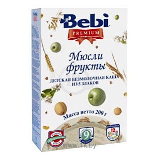 Фотографии Bebi Premium Мюсли фрукты, 200 г
