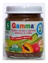 Фотографии Gamma Кабачок и слива, 100 г