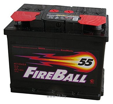 Фотографии Fire Ball 6СТ-55 АЗ L (55Ah)