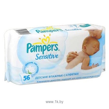 Фотографии Pampers Sensitive, 56 шт