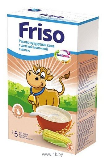 Фотографии Friso Рисово-кукрузная с детской молочной смесью, 250 г