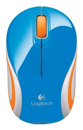 Фотографии Logitech Wireless Mini Mouse M187 Blue-orange USB Фотографии Logitech Wireless Mini Mouse M187 Blue-orange USB