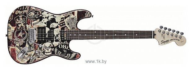 Фотографии Squier OBEY Graphic Stratocaster HSS Collage