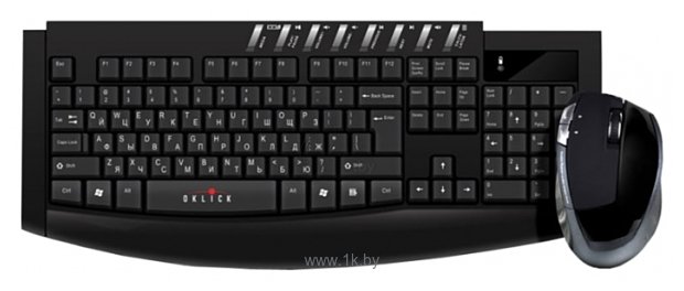 Фотографии Oklick 230M Wireless Keyboard & Optical Mouse black USB