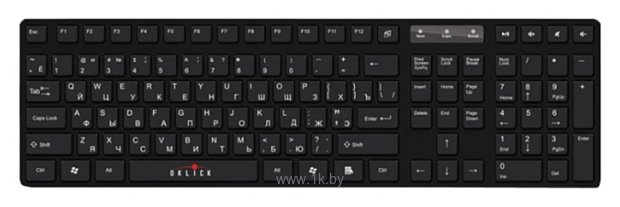 Фотографии Oklick 570 M Multimedia Keyboard black USB