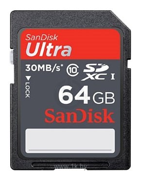 Фотографии Sandisk Ultra SDXC Class 10 UHS-I 30MB/s 64GB