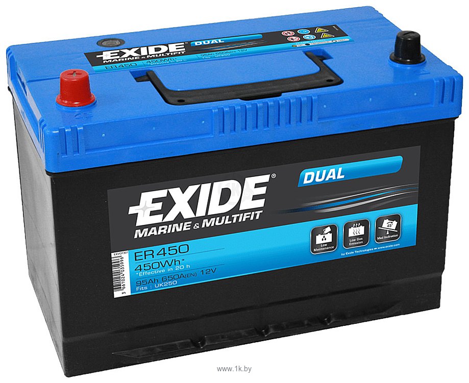 Фотографии Exide Dual ER450 (95Ah)