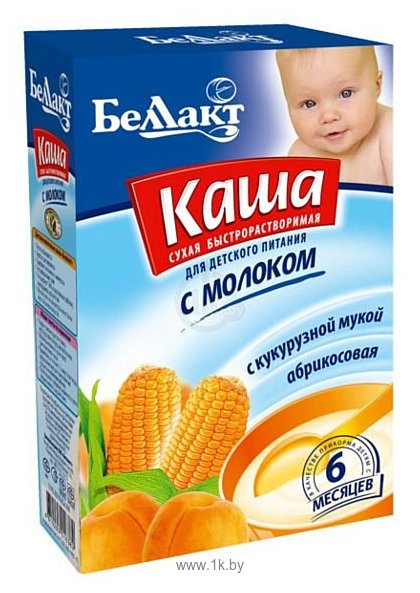 Фотографии Беллакт Абрикосовая с кукурузной мукой и молоком, 250 г